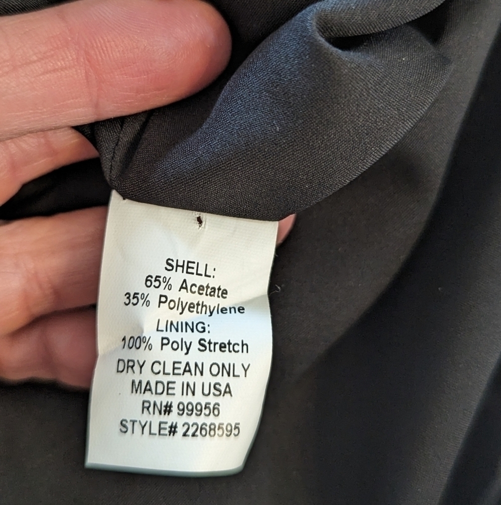 Shoshanna Black Minimalist Midi Dress Mock Neck Keyhole LBD 2 - Picture 14 of 14